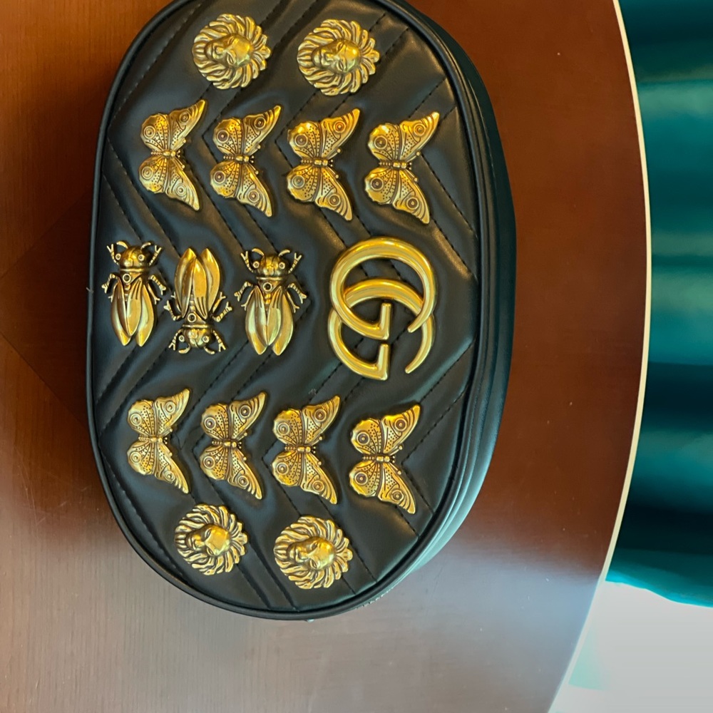 GG marmont embellished animal Gucci belt bag